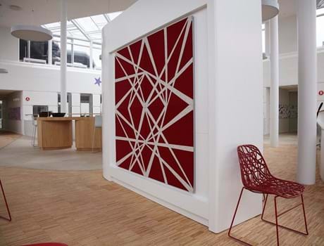 Twister akustikmoduler i filt hos Tryg (2)